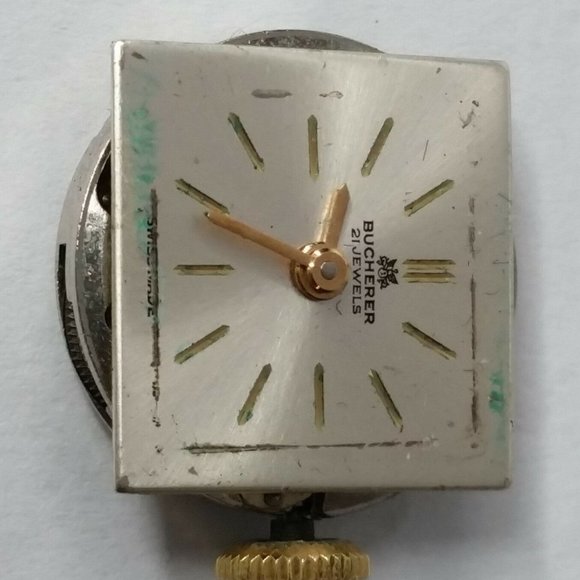 Bucherer ETA 2410 21 Jewels Movement with hands & face - Working Condition Nice! - Picture 3 of 7